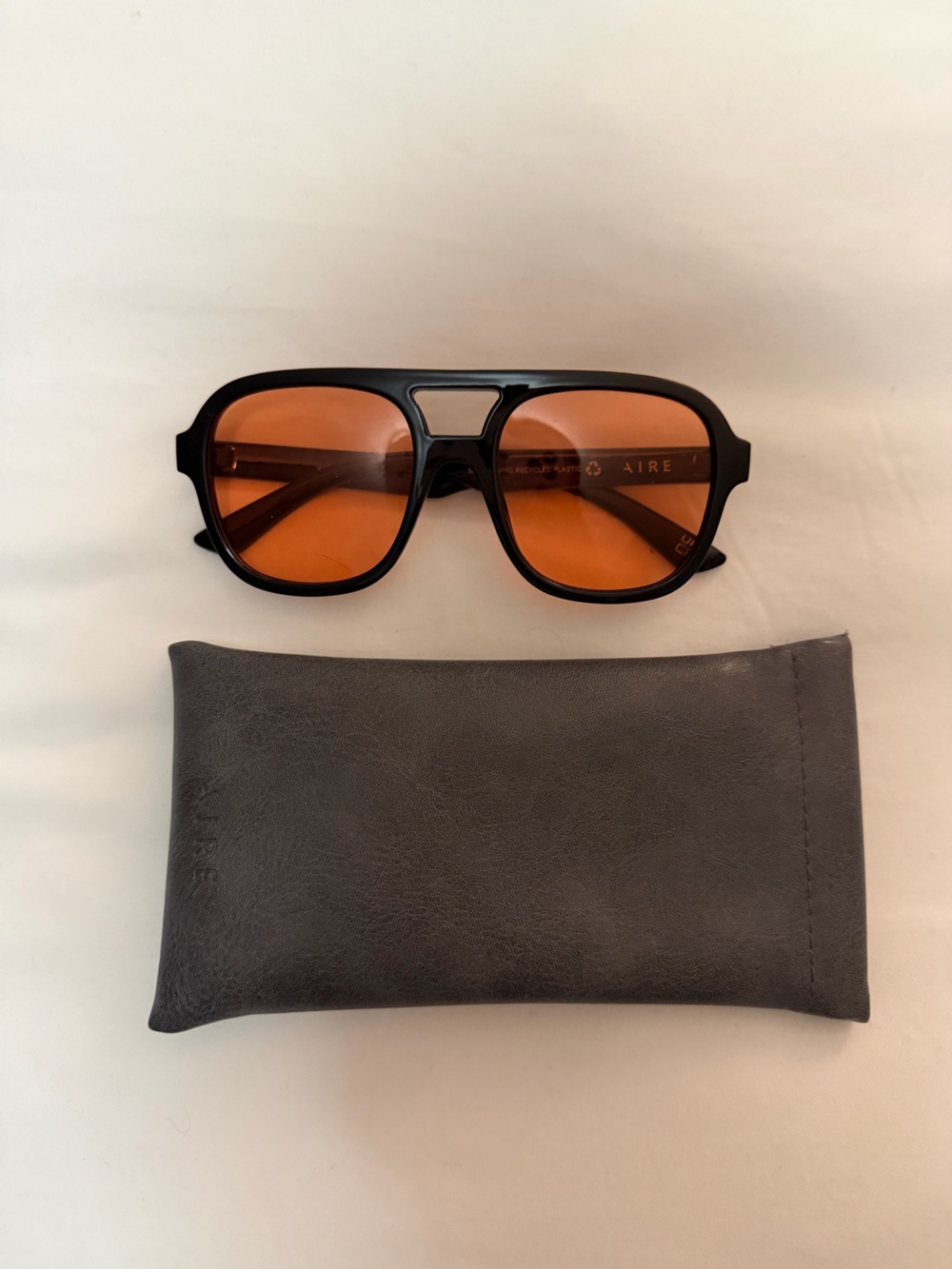 AIRE WHIRLPOOL Black & Orange Sunglasses